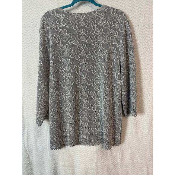 Silver bling top Bons Worth XL Super cute Light weight so doesnt weigh you down - Picture 2 of 5